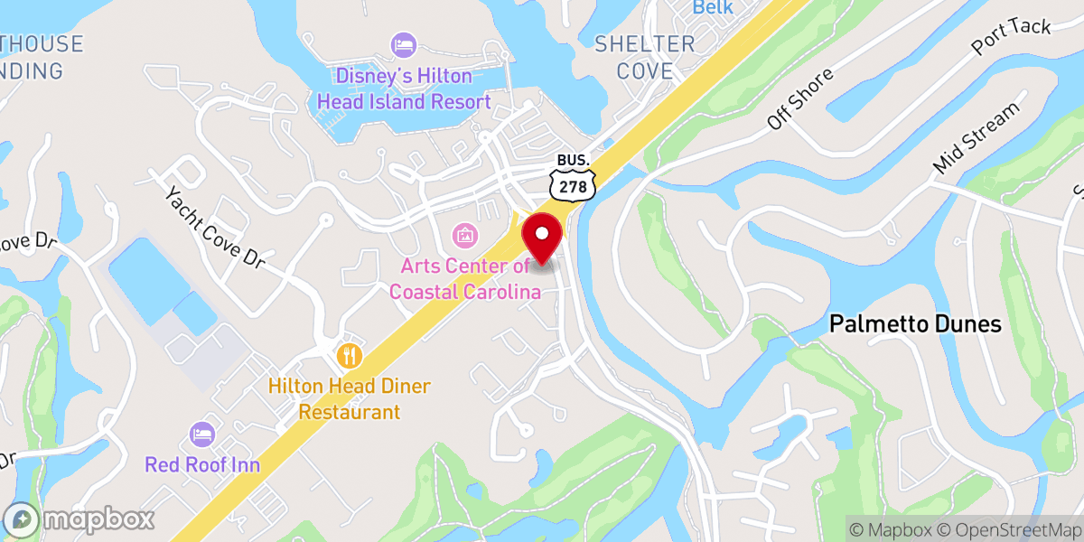 Map showing location of Island Chaplain and Friends Inc