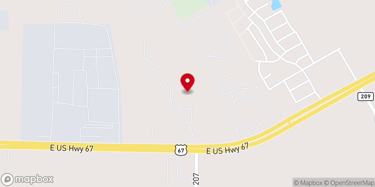 Map showing location of Shepherd's Valley Cowboy Church and Arena Complex