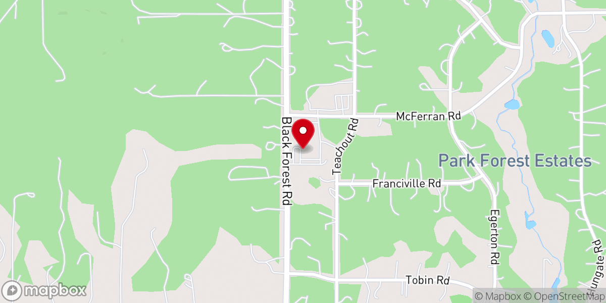 Map showing location of Cross Fellowship Church