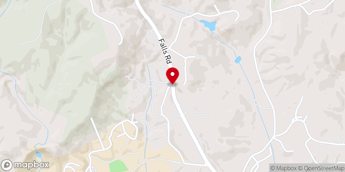Map showing location of Toccoa Creek Baptist Church