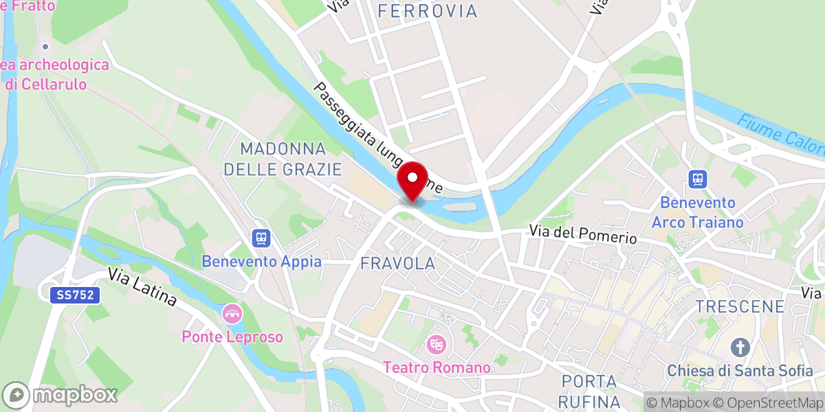 Map showing location of Torre Biffa