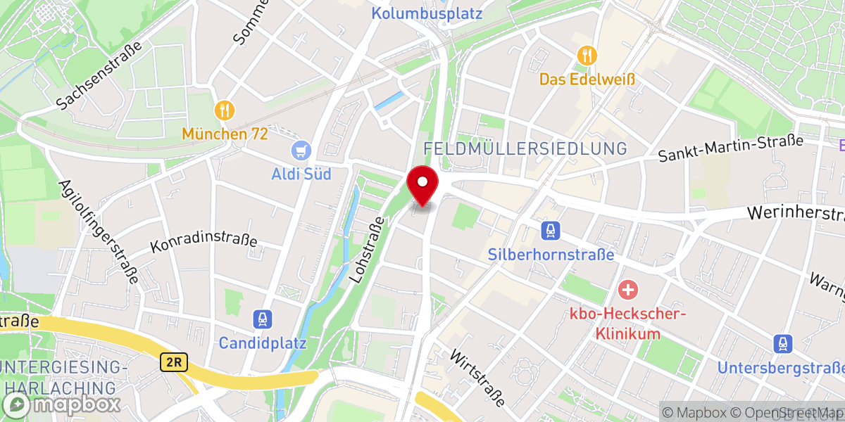 Map showing location of Lutherkirche