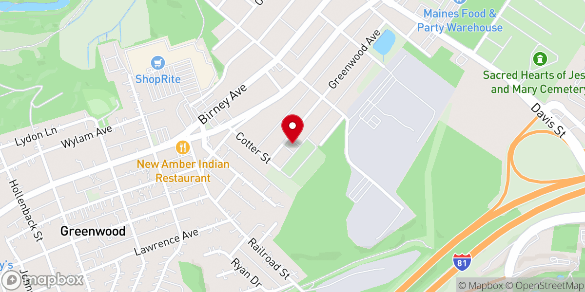 Map showing location of Saints Francis and Clare Progressive Catholic Church