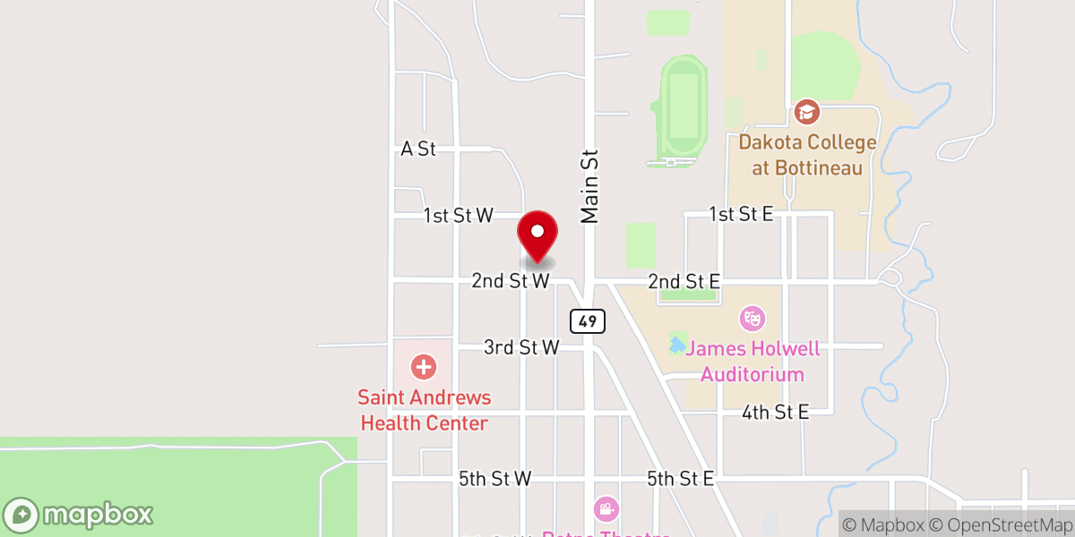 Map showing location of Community Bible Church
