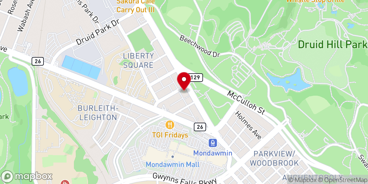 Map showing location of The Baptist Ministers and Deacons Union of Baltimore Cecil And