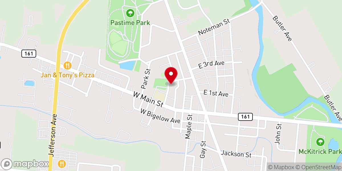 Map showing location of Crusade Bible Church