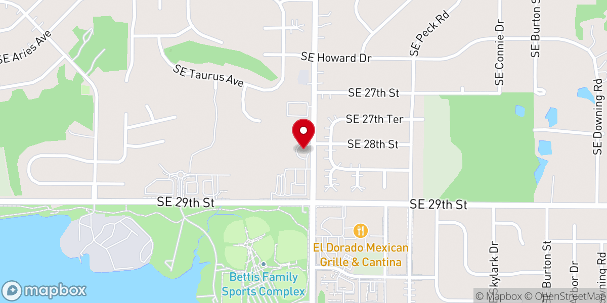 Map showing location of Lakeview Church of the Nazarene