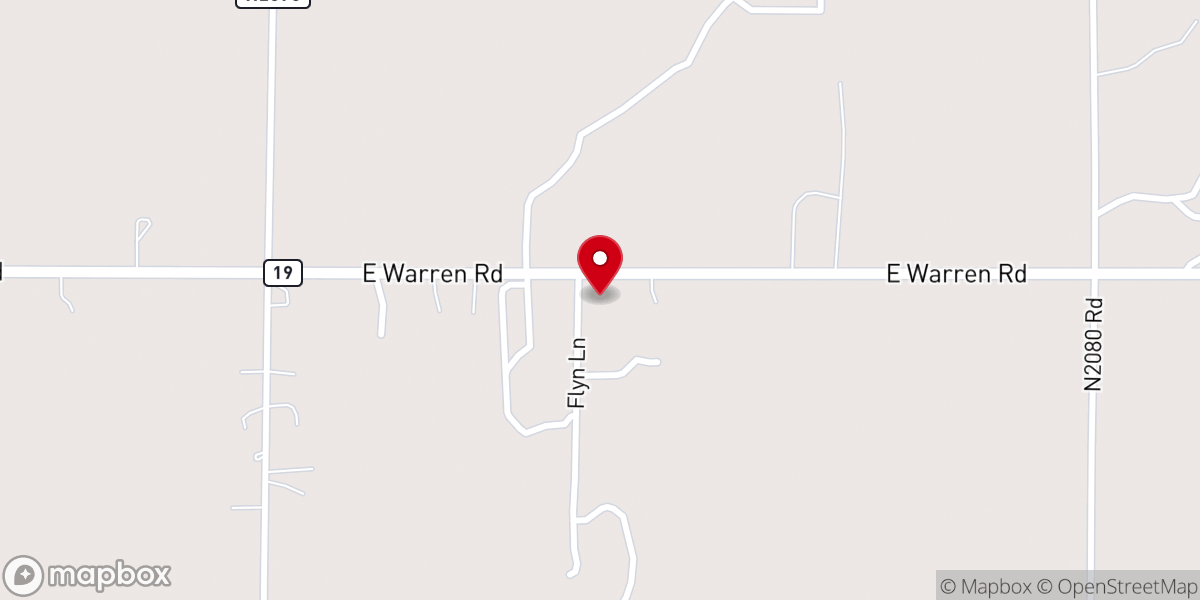 Map showing location of Trinity Holiness Church