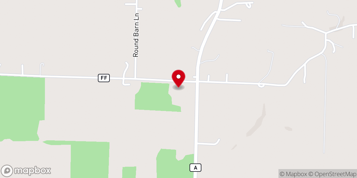 Map showing location of Born Again Church