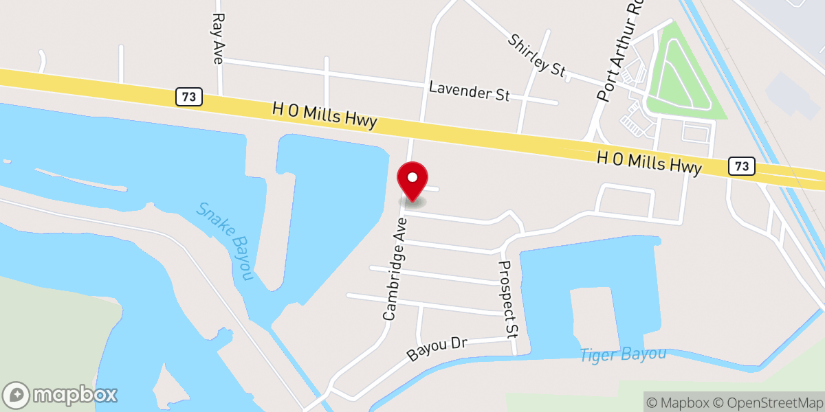 Map showing location of Lakeside Park Church of Christ