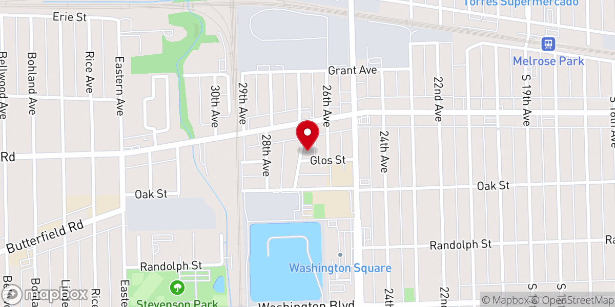 Map showing location of St Gregorios Orthodox Cathedral of Illinois