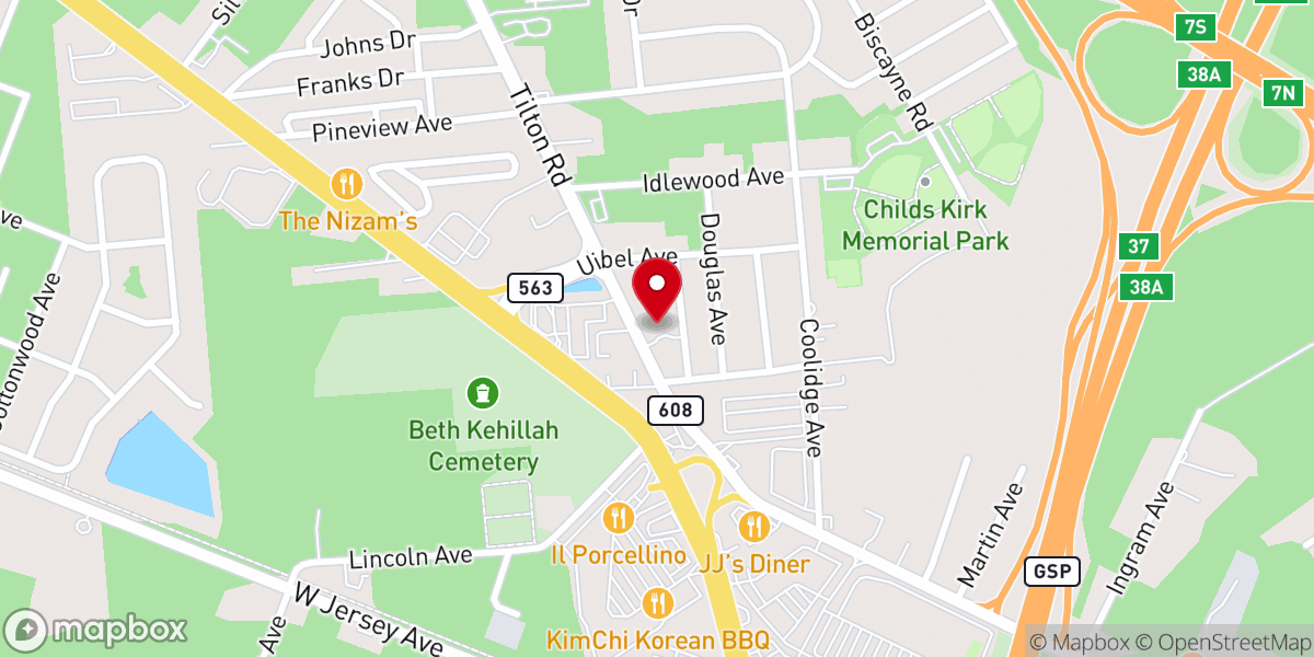 Map showing location of God Is Love Church