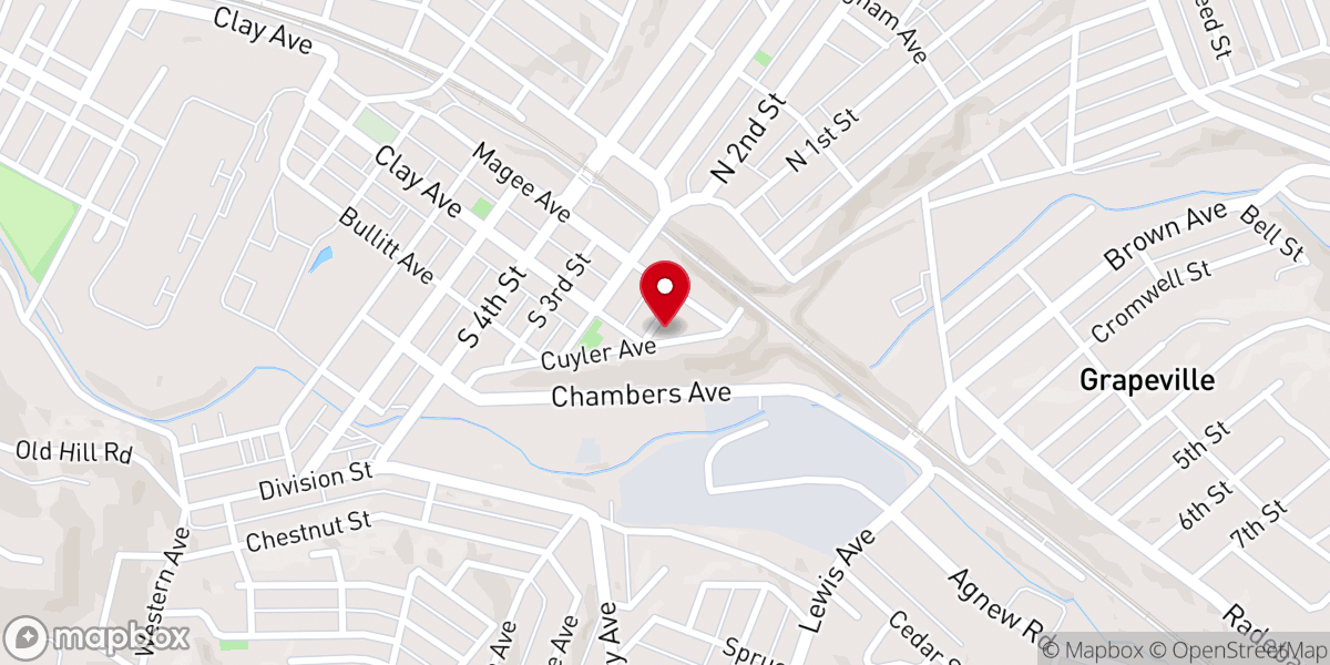 Map showing location of The Church of the Advent