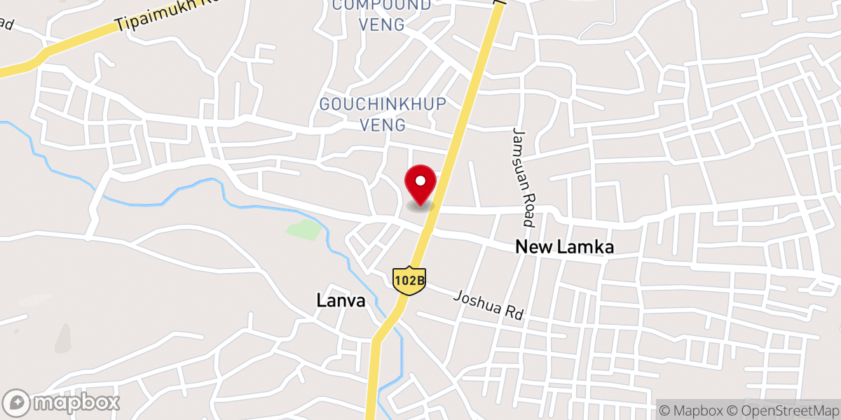 Map showing location of EBC Headquarters, Dorcas Hall, Lamka