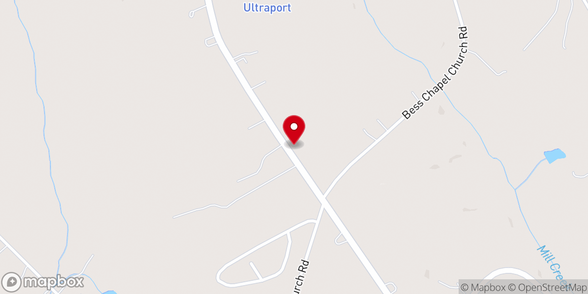 Map showing location of Bethlehem Bess Chapel Methodist