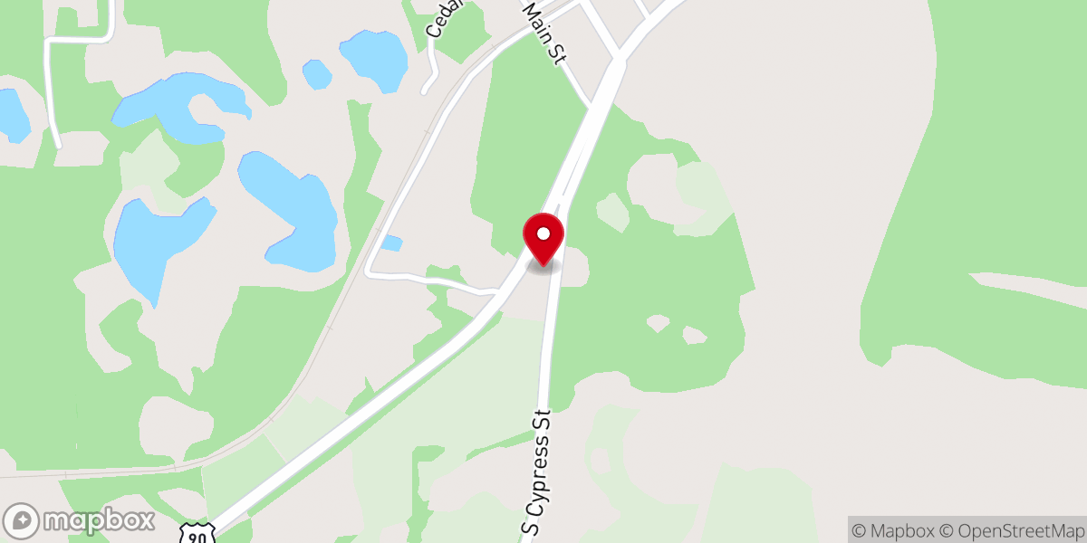 Map showing location of 1st United Pentecostal Church Of Westville