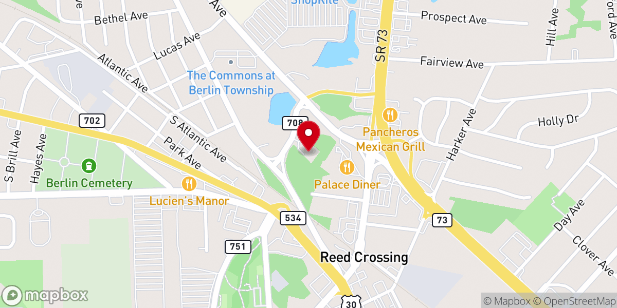 Map showing location of Fellowship Bible Baptist Church