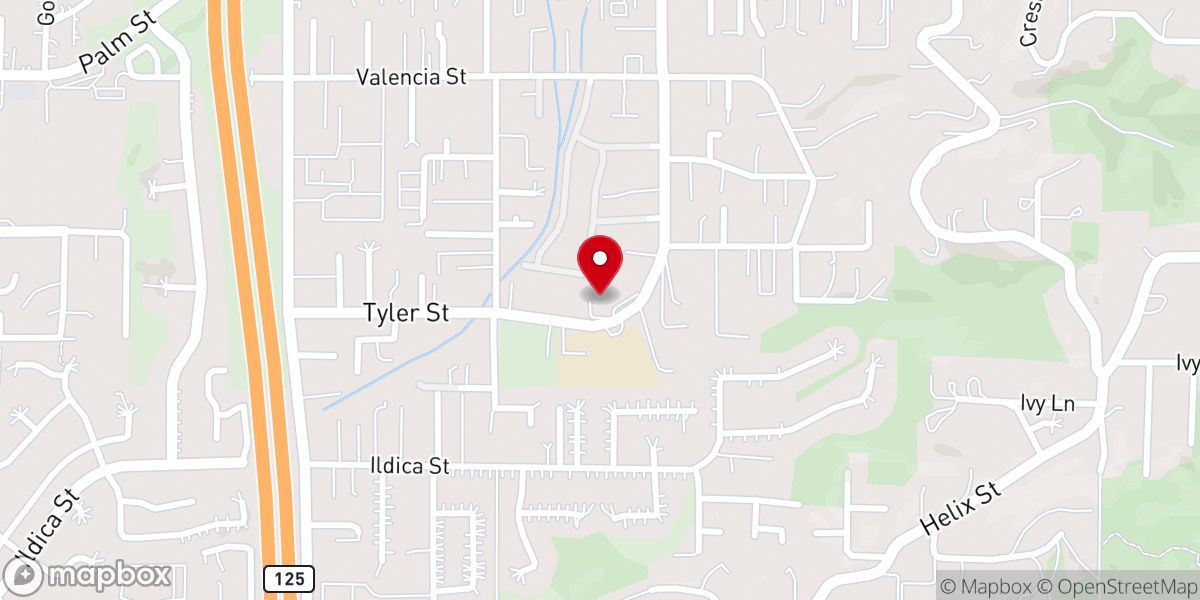 Map showing location of Bancroft Baptist Church