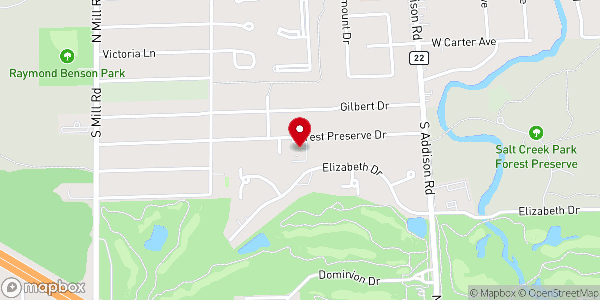 Map showing location of St. Peter's Latvian Evangelical Lutheran Church