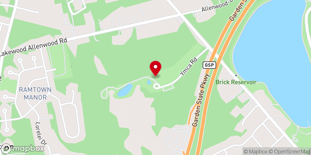 Map showing location of YMCA Camp Zehnder