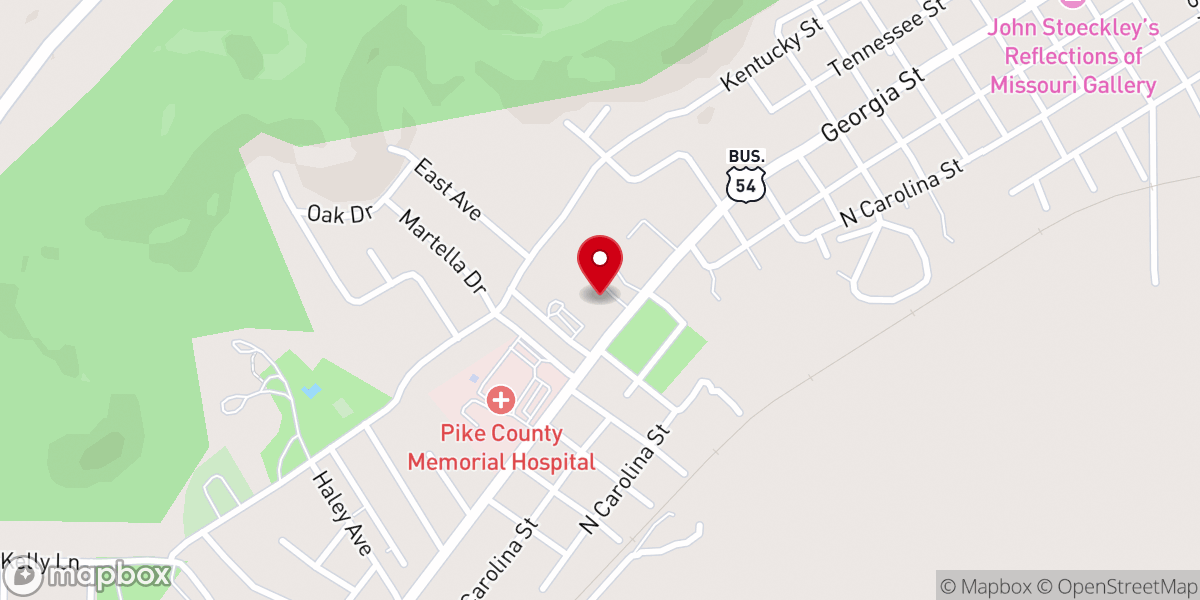 Map showing location of Faith Baptist Church