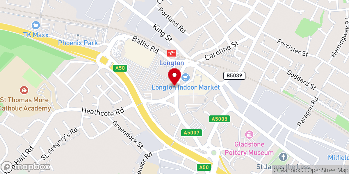 Map showing location of Methodist Central Hall