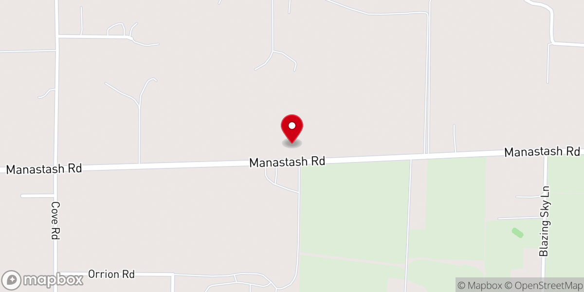 Map showing location of Swiftwater Church