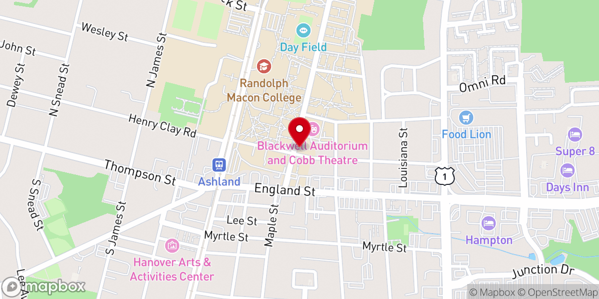 Map showing location of Duncan Memorial Methodist Episcopal Church South