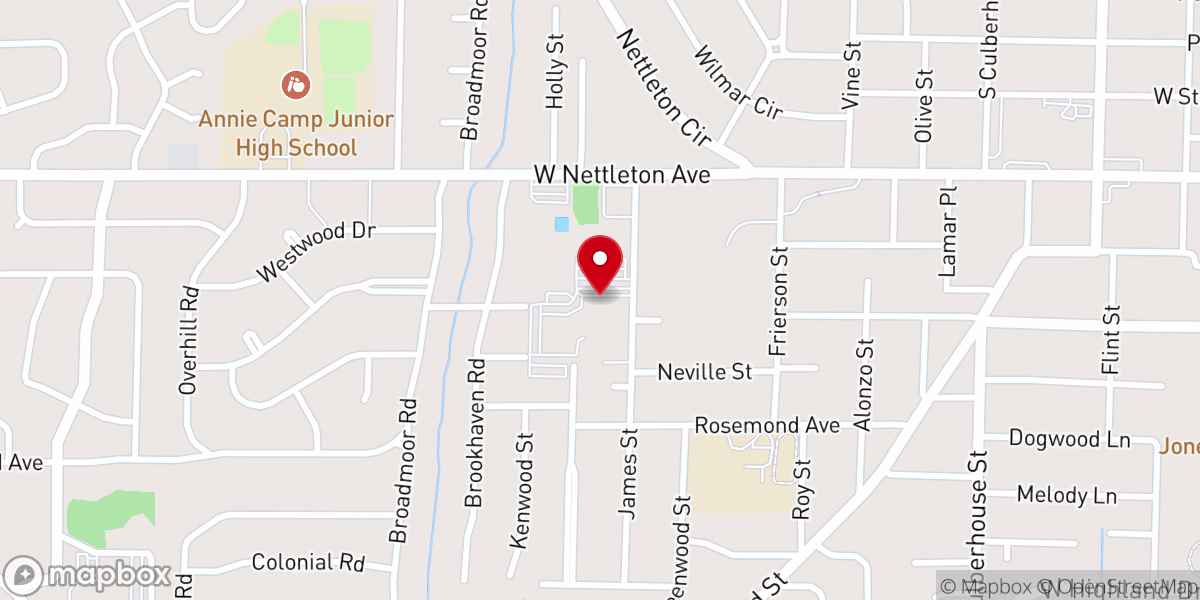 Map showing location of Westvale Church