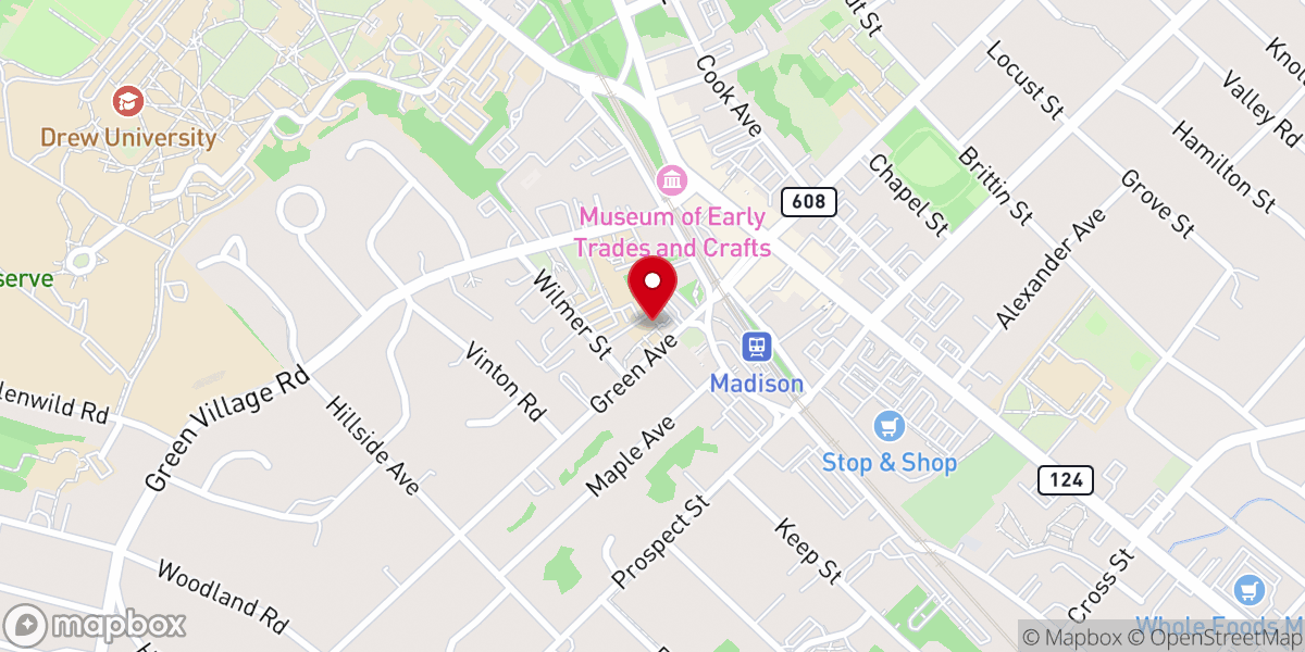 Map showing location of Presbyterian Church of Madison