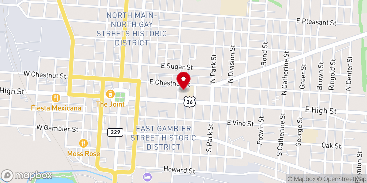 Map showing location of Saint Vincent De Paul Roman Catholic Church