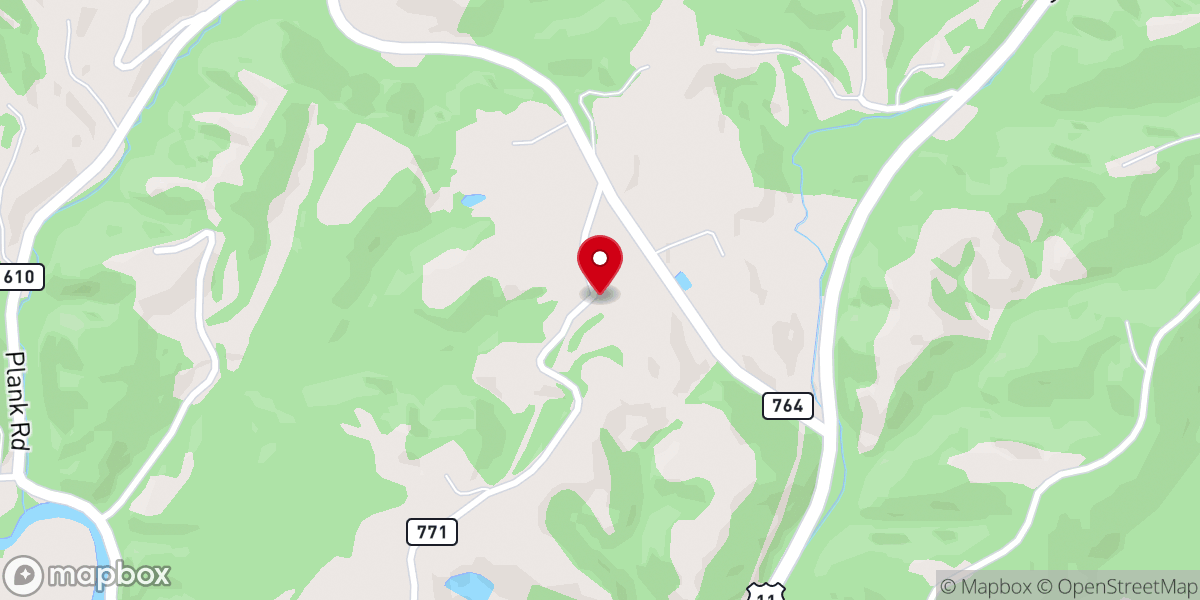Map showing location of Elliots Hill Church