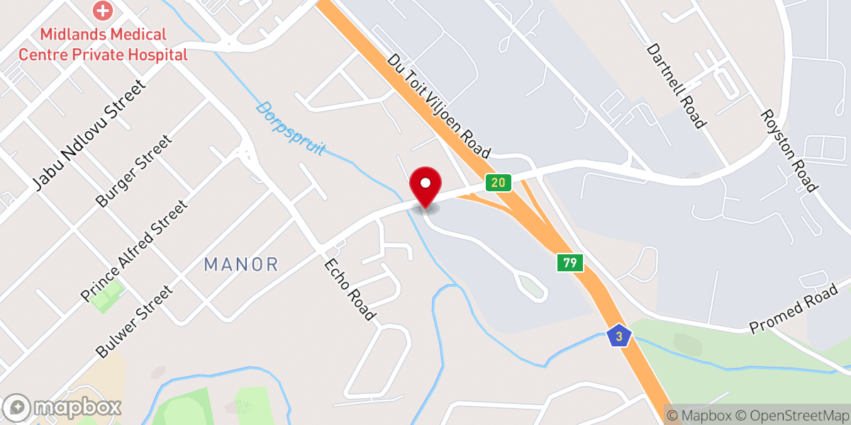 Map showing location of Eagle Christian Centre