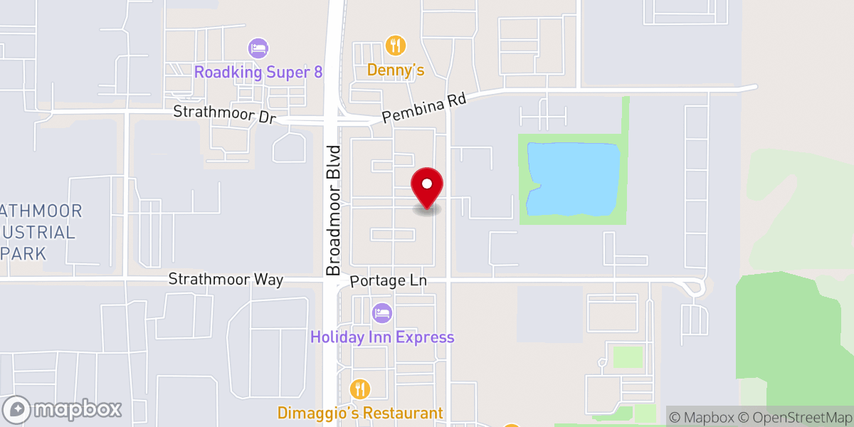 Map showing location of Discovery Church