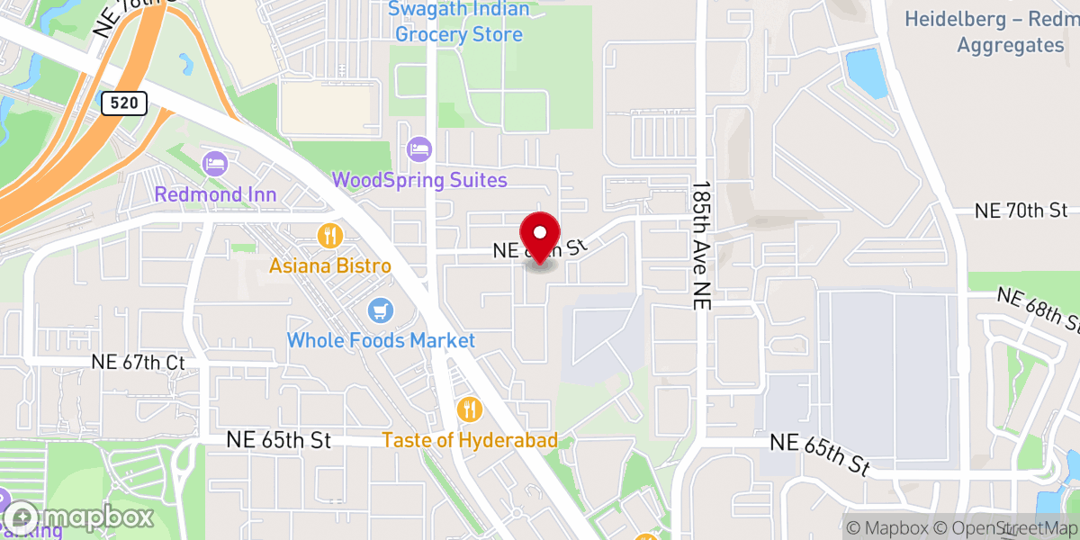 Map showing location of Awaken Church