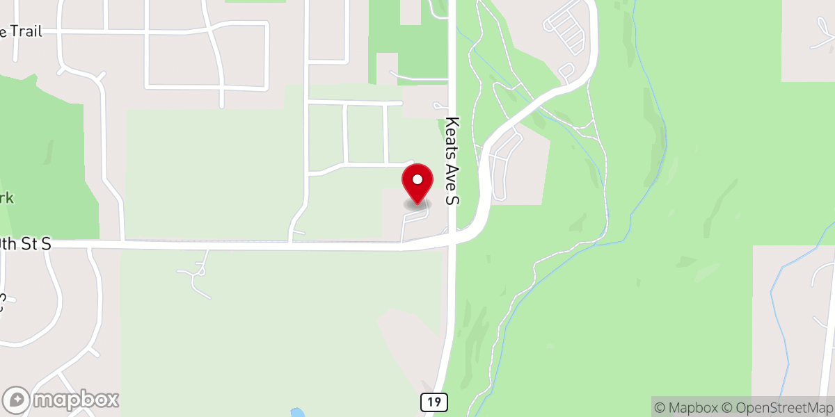 Map showing location of Christ the Lord Lutheran Church