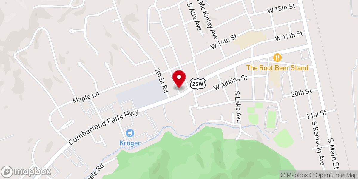 Map showing location of Advent Church