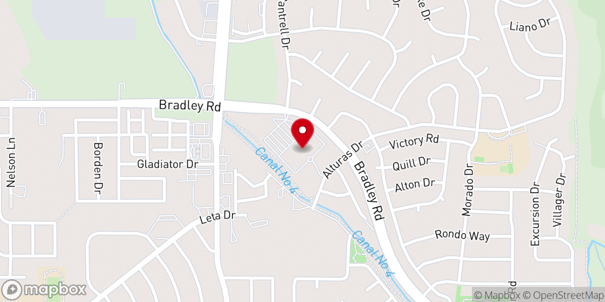 Map showing location of Pikes Peak Christian Church