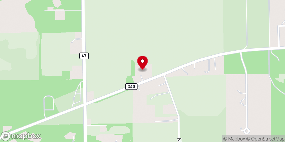 Map showing location of North East Church of Christ