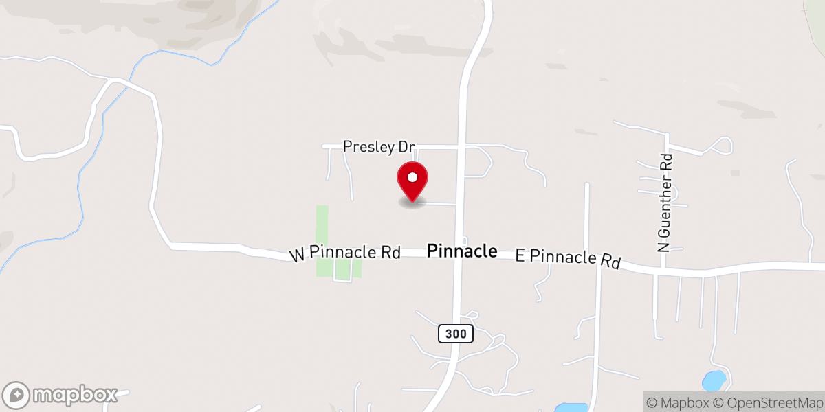 Map showing location of The Church At Pinnacle Mountain