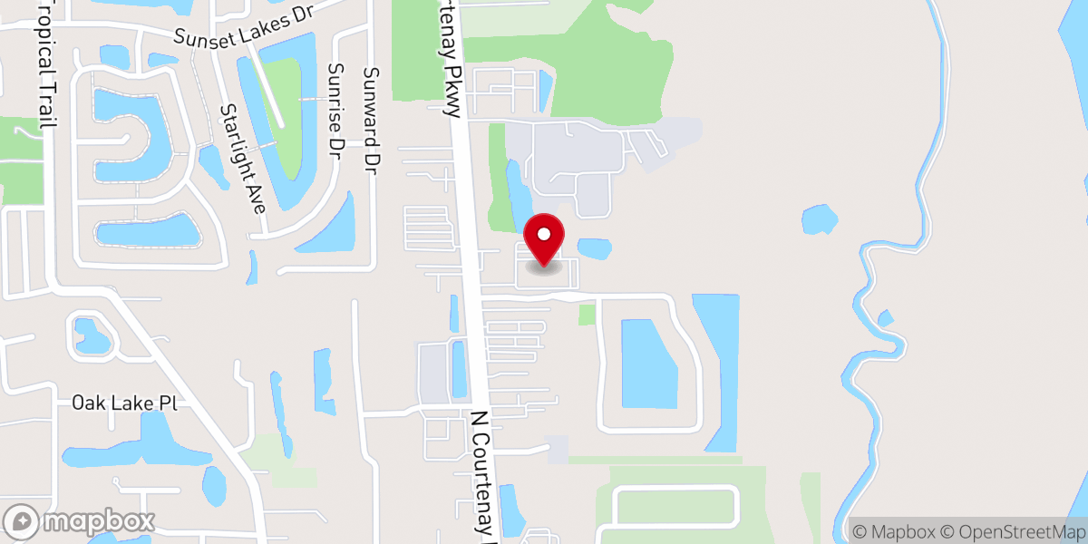 Map showing location of Calvary Chapel Christian School