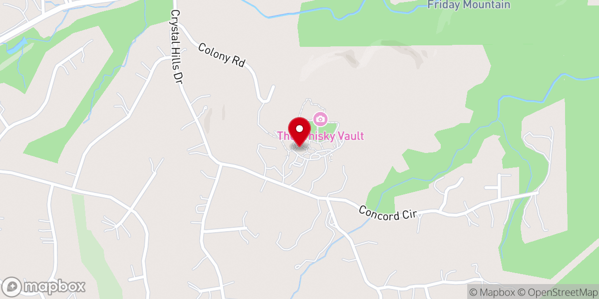 Map showing location of The Veranda Room