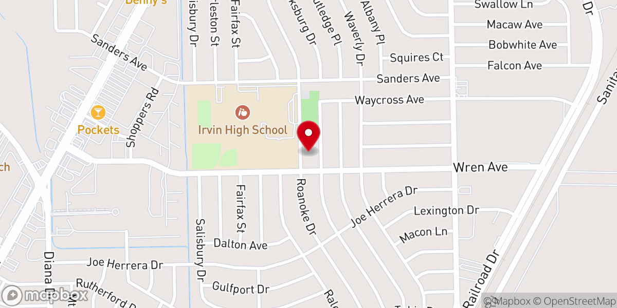 Map showing location of Tobin Park United Methodist Church