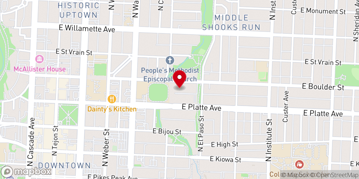 Map showing location of Action in Action Ministries