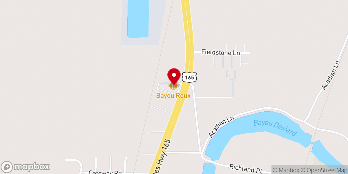Map showing location of Claw Daddy’s Crawfish and Oyster Bar