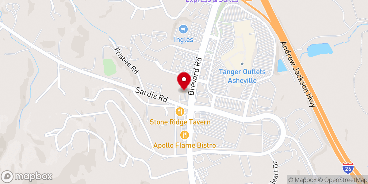 Map showing location of Sardis United Methodist Church
