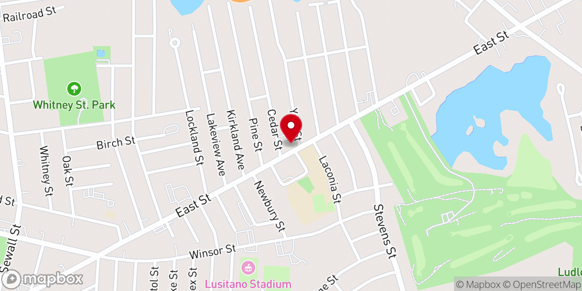 Map showing location of Ludlow Christian Fellowship