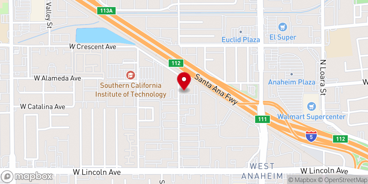 Map showing location of Saint Thomas Korean Catholic Center