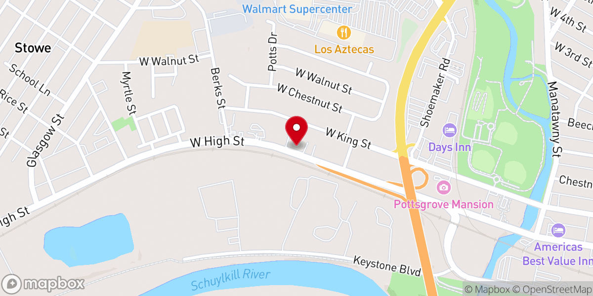 Map showing location of New Birth Life Church