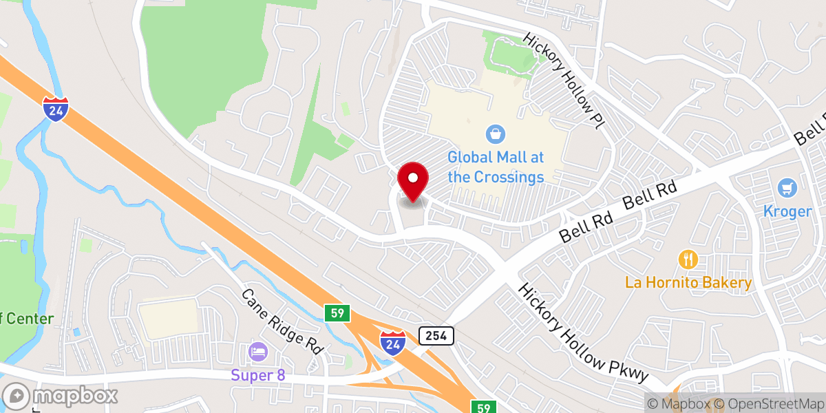 Map showing location of Edmondson Chapel Church